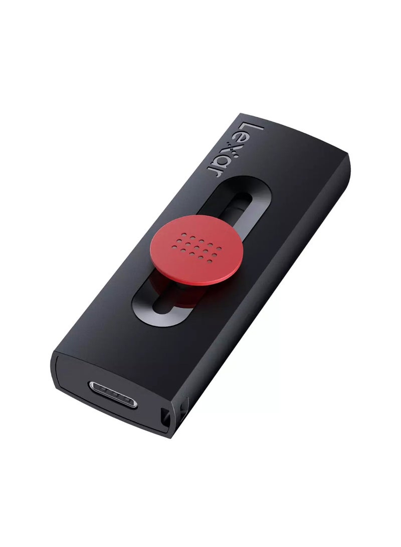 Lexar Dual Type-C and Type-A USB 3.2 Flash Drive, LJDD300256G-BNBNG, Black and Red, 256 GB - Image 1