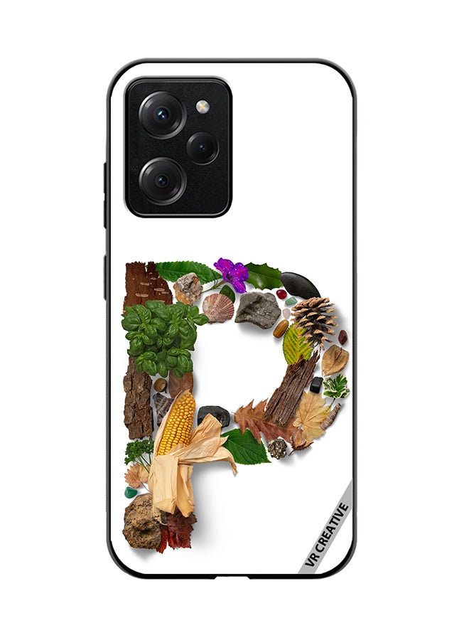 VR CREATIVE Protective Case Cover For Xioami Pcoo X5 Pro Alphabet P Design Multicolour - Image 1