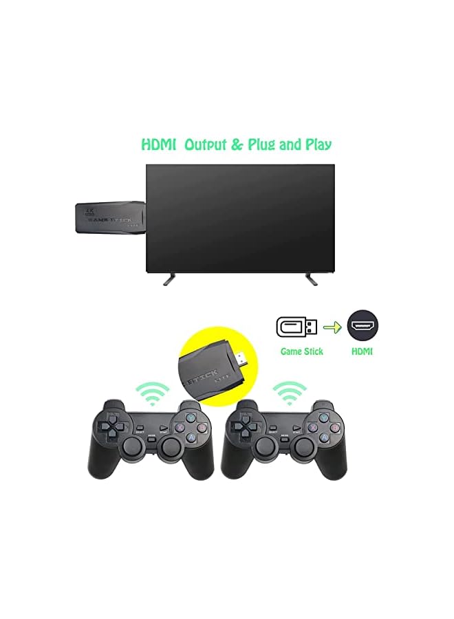 Video Game Console, Built-in 10000+ Games, Retro handheld Game Console, 4K High Definition HDMI Output for TV with Dual 2.4G Wireless Controllers For Kids Gift - Image 4