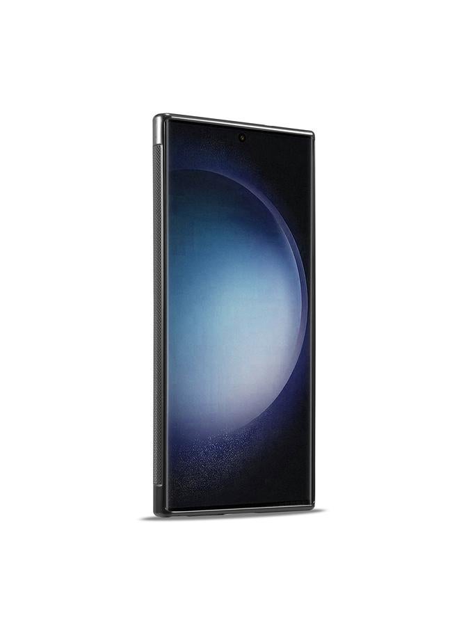 LC.IMEEKE Case For Samsung Galaxy S24 Ultra 5G 3 in 1 Carbon Fiber Texture Shockproof Phone Case - Image 3