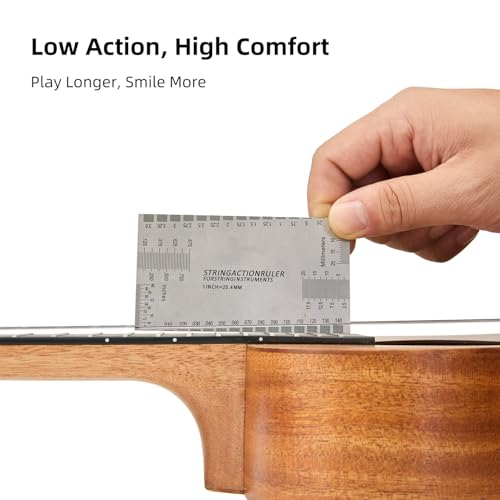 TOM 23" Solid Top Mahogany Concert Ukulele – Ukelele Beginner Kit Includes Quick Locking Ukulele Strap for Professional, Beginners, Adults & Kids, Deep Resonance with D’Addario Strings (AM5-Concert) - Image 5