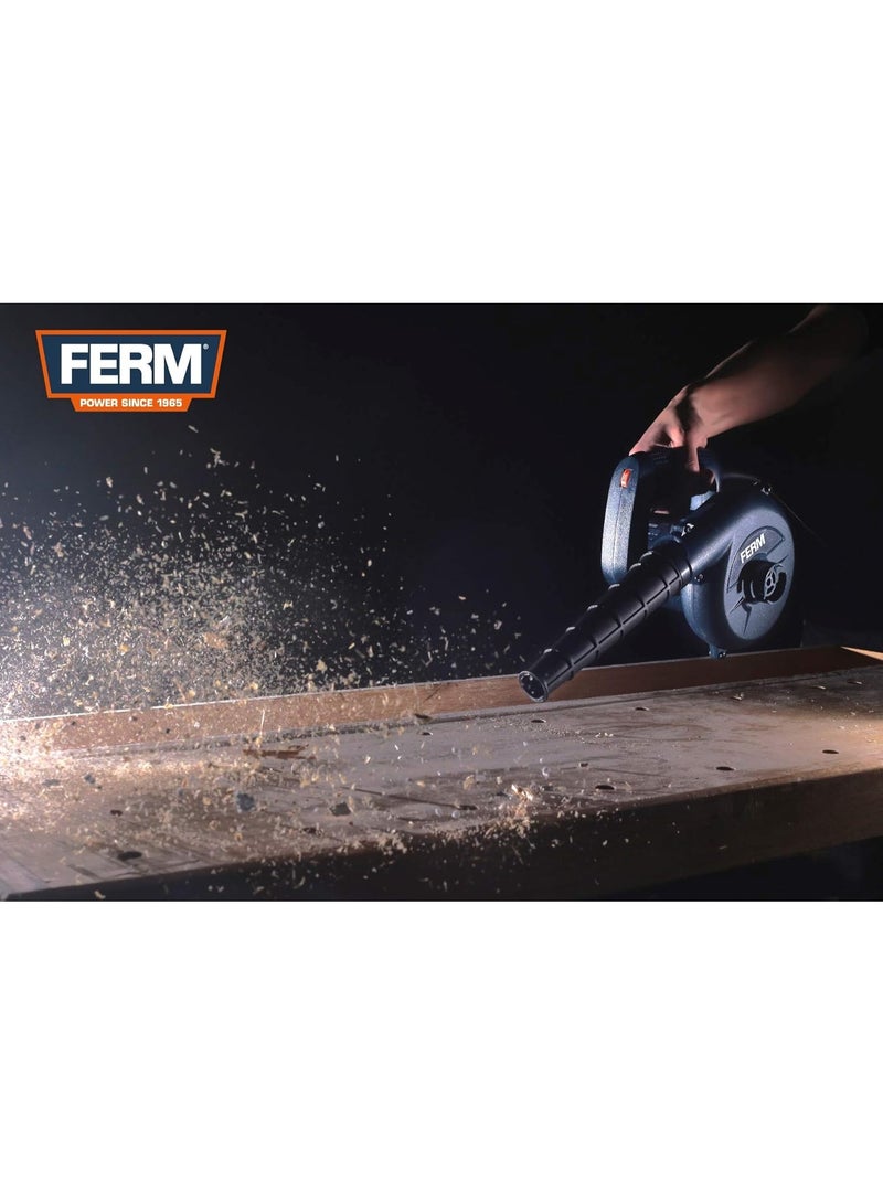 Ferm Electric Air Blower/ Vacuum 400W (EBM1003), Variable Speed 6000–14000 RPM, 3.0 m³/min, 3m Cable, Dust Bag Included, 220–240V – Rubber Nozzle for PC, Car Dust, Home & Workshop Cleaning - Image 5