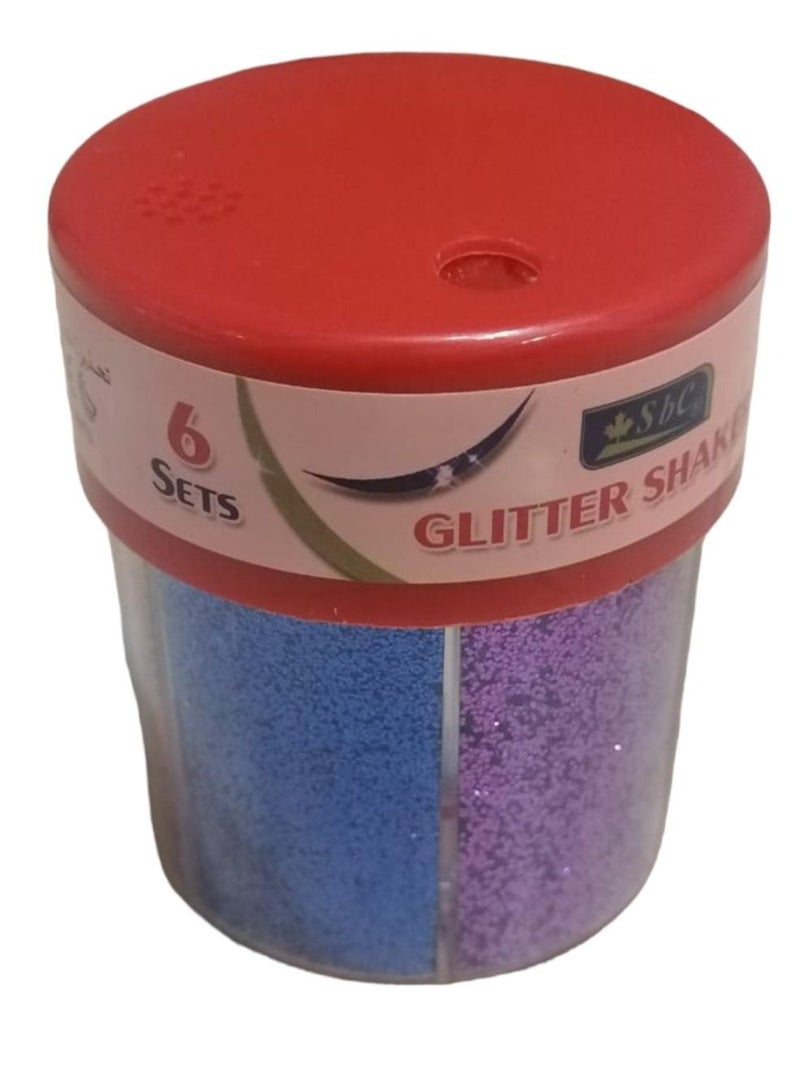 اس بي سي رشاشة جليتر من 6 أقسام بوزن 80 جم متعدد الألوان - Image 1