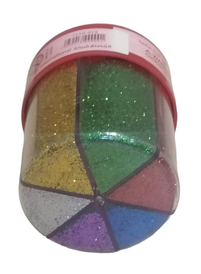 اس بي سي رشاشة جليتر من 6 أقسام بوزن 80 جم متعدد الألوان - Image 2