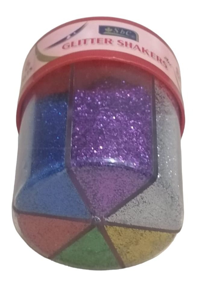 اس بي سي رشاشة جليتر من 6 أقسام بوزن 80 جم متعدد الألوان - Image 3