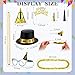 JellyArch 204 Pcs 2026 New Years Eve Party Supplies for 50 Guests Includes Top Hats Cone Hats Tiaras Glasses Horns Squawkers Blowouts Bead Necklaces Lei Necklace Happy New Year Party Favors - Image 4