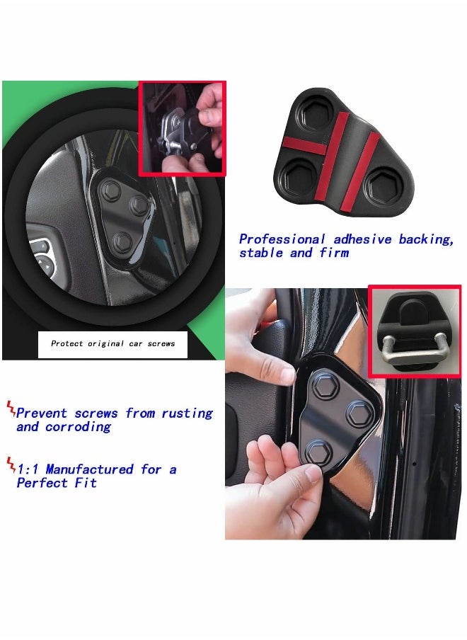 Generic Door Lock Cover Accessories for Jeep JL, Set of 8  - Image 3