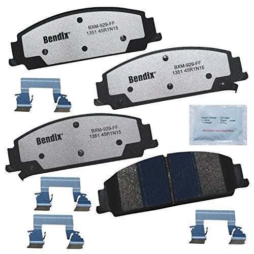 Bendix Fleet Metlok MKD1351FM Semi-Metallic Front Brake Pads for Chevrolet Caprice 2012, Pontiac G8 2009-2008 - Image 1