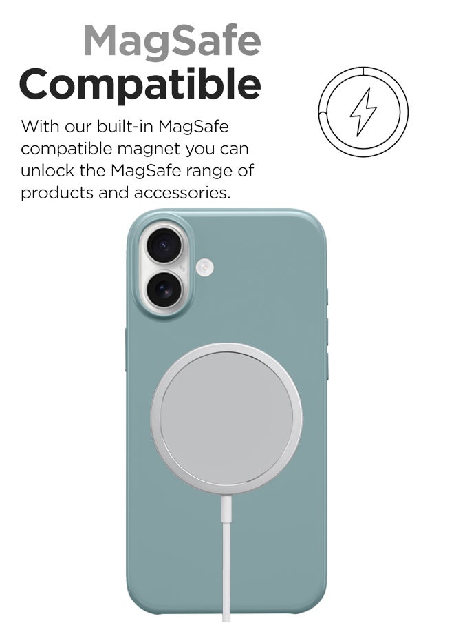 huanmate - iPhone 16 MagSafe Light Green Case -【Anti-Yellowing】【High-Grade Strong Magnets】【 Extreme Durability Protection】Ultra Slim Crystal Clear, Wireless Charging Compatible Cover for Apple iPhone 16 - Image 1