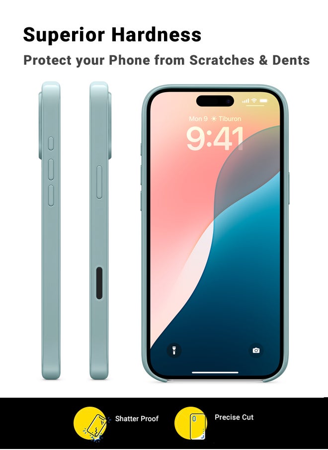 huanmate - iPhone 16 MagSafe Light Green Case -【Anti-Yellowing】【High-Grade Strong Magnets】【 Extreme Durability Protection】Ultra Slim Crystal Clear, Wireless Charging Compatible Cover for Apple iPhone 16 - Image 1