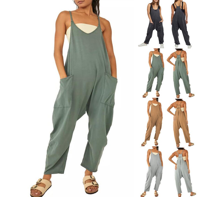 Women'S Independent Station Explosions Zipper Pocket Sling Trousers - Image 2