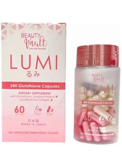 Beauty Vault Beauty Vault Lumi 24 Hour Glutathione Capsules, 60 Capsules 