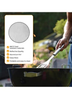 Excefore Round 36” Fire Pit Protector Outdoor Fireproof BBQ Grill Firepit Mat - Heat Deflector Protecting Floor, Decking, Patio, Campsite, Chiminea, Grass, Bonfires for Heat Fire Damage  - Image 4