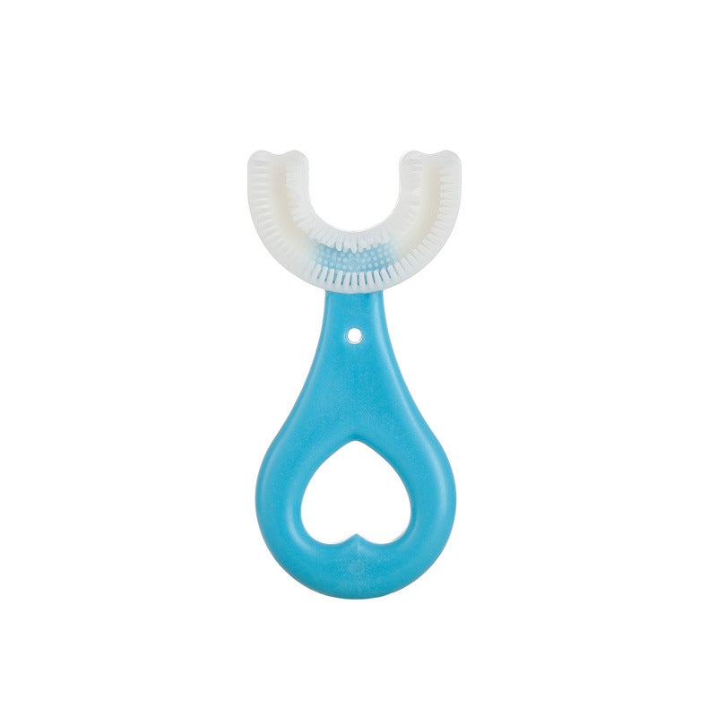 Generic Kids U-Shaped Manual Toothbrush for Ages 2-12 
