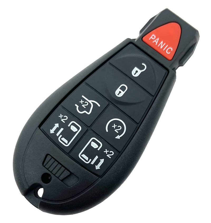 BTOZRF 7 Buttons Keyless Remote Car Key Fob Fit for Chrysler Town and Country Dodge Grand Caravan 2008 2009 2010 2011 2012 2013 2014 2015 2016 2017 2018 2019 2020 M3N5WY783X IYZ-C01C (Black) - Image 3