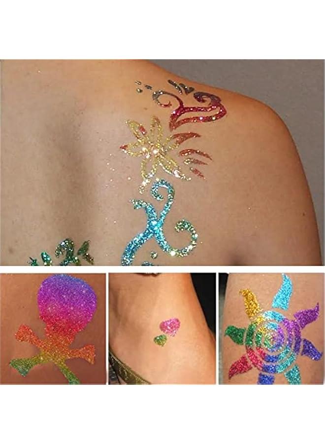 Generic 3pcs 24ml Tattoo Skin Glue, Glitter Glitten Temporary DIY Body Sequins Glue for , Face, Temporary Tattoos, Makeup  - Image 4