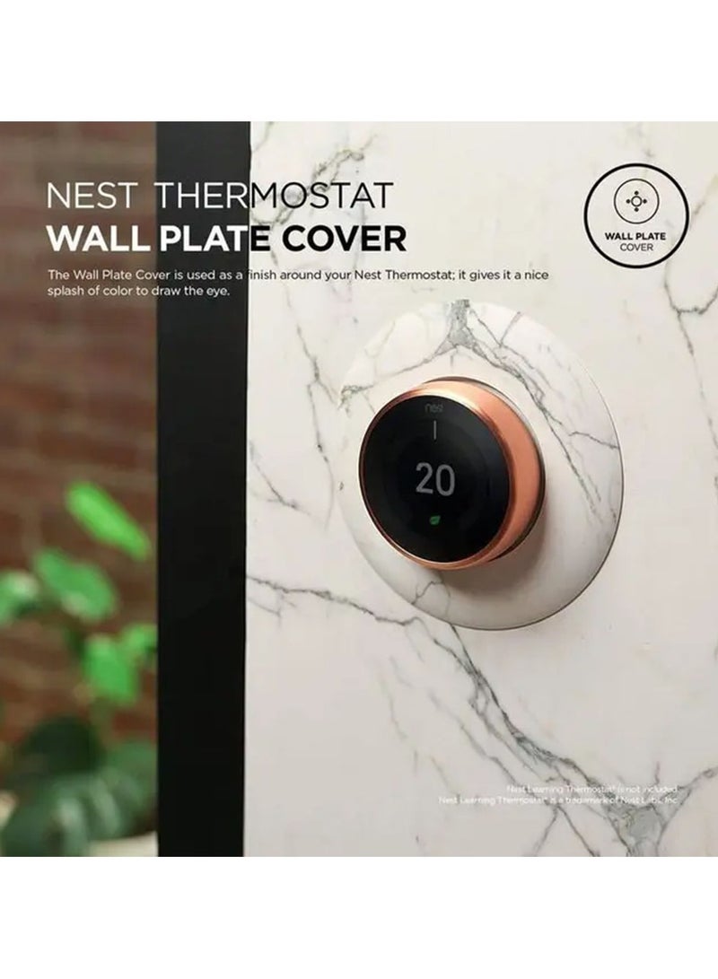 Elago Wall Plate Cover Suitable for Google Nest Thermostat Wall Plate Compatible with Nest Learning Thermostat 1st/2nd/3rd - Marble - Image 3