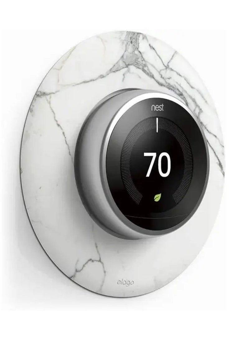 Elago Wall Plate Cover Suitable for Google Nest Thermostat Wall Plate Compatible with Nest Learning Thermostat 1st/2nd/3rd - Marble - Image 1