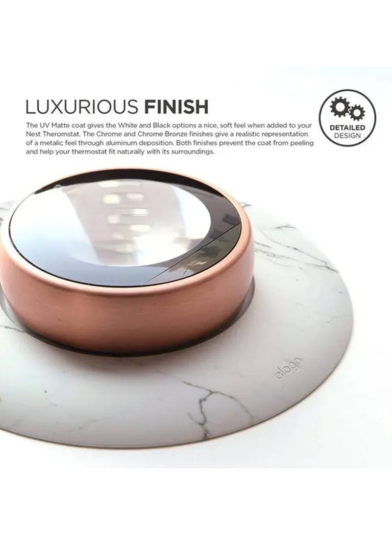 Elago Wall Plate Cover Suitable for Google Nest Thermostat Wall Plate Compatible with Nest Learning Thermostat 1st/2nd/3rd - Marble - Image 2