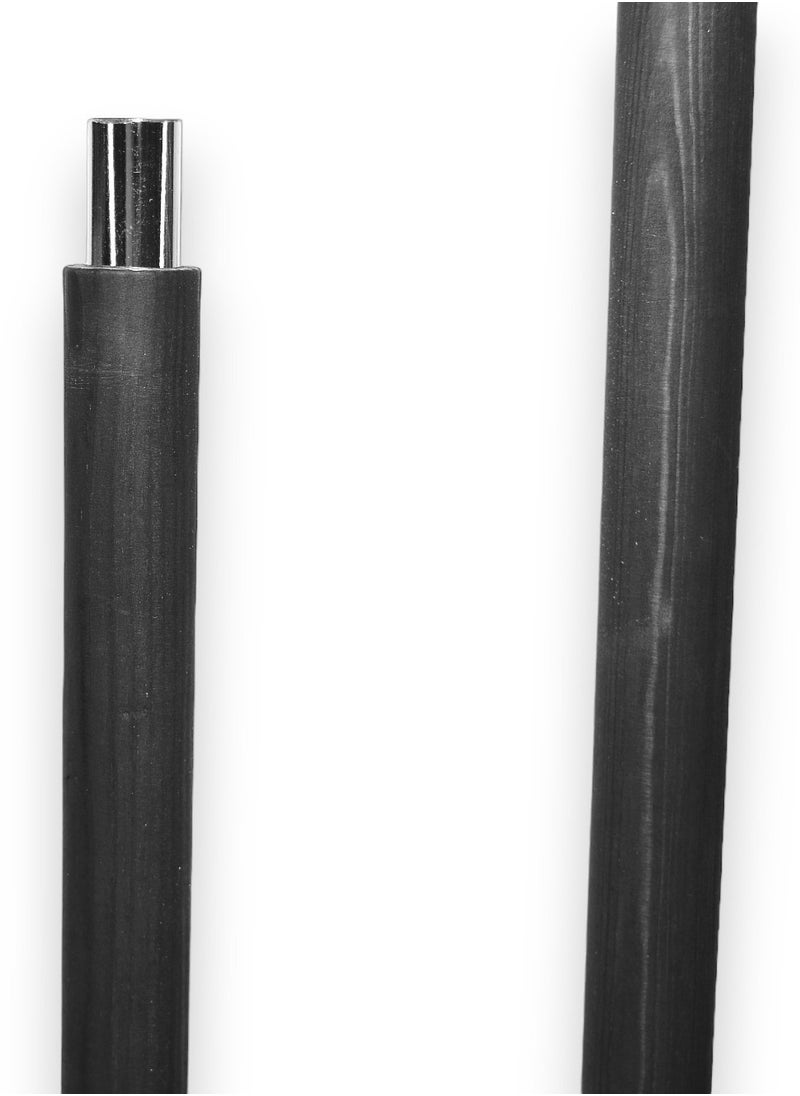Generic Candlestick Set 5 Pieces Different Lengths Wood with Black Aluminum Base  - Image 4