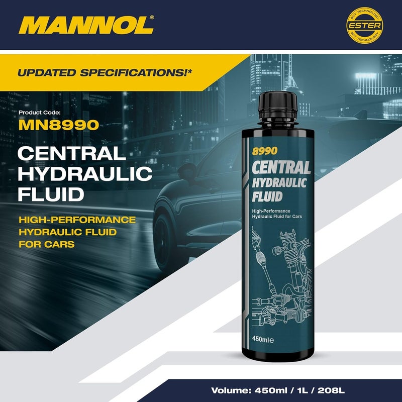 Mannol Central Hydraulic Fluid 8990 - 0.45 Ltr - Image 3