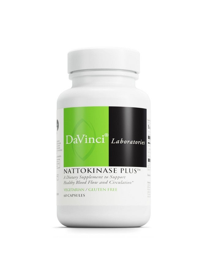 Davinci Labs Nattokinase Plus Dietary Supplement To Support Healthy Blood Flow Vascular Health Capillary Strength And Blood Pressure Already In Normal Range* 60 Vegetarian Capsules - Image 1