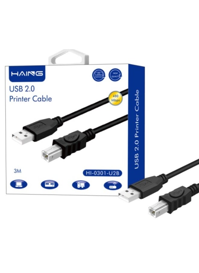 Haing - USB 2.0 A-B PRINTER CABLE-3M - Image 1