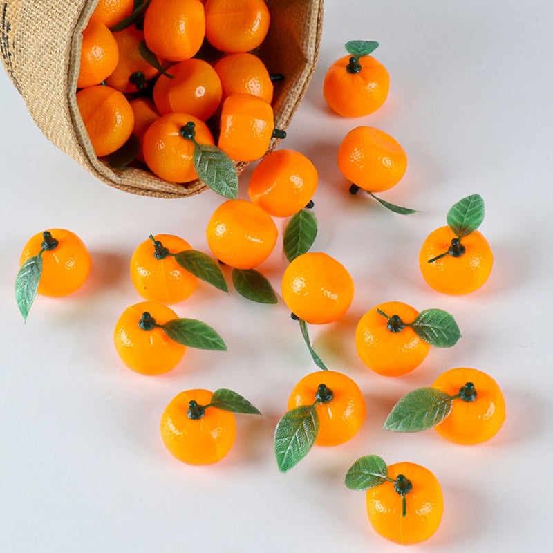 60 pcs Simulation Fruit Model Fake Oranges Models Realistic Fruits Decoration Photo Props - Image 5