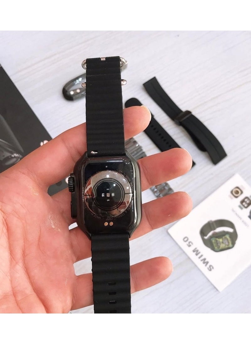 Brandcode BrandCode Swim 50 Smart Watch with AMOLED Display WATERPROOF 4 Pairs of Straps & 30 Days Standby Battery  - Image 5