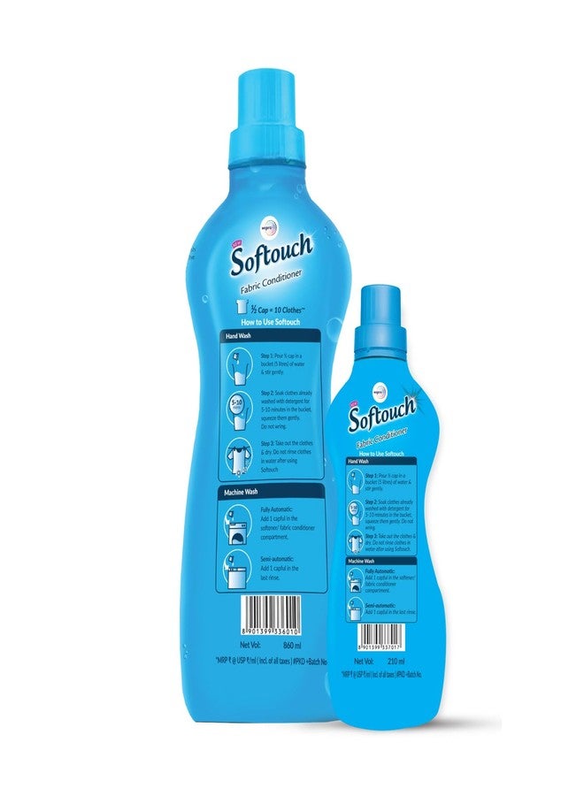 Softouch Fabric Conditioner Liquid 860 ml + 200ml | Ocean Breeze - Image 3