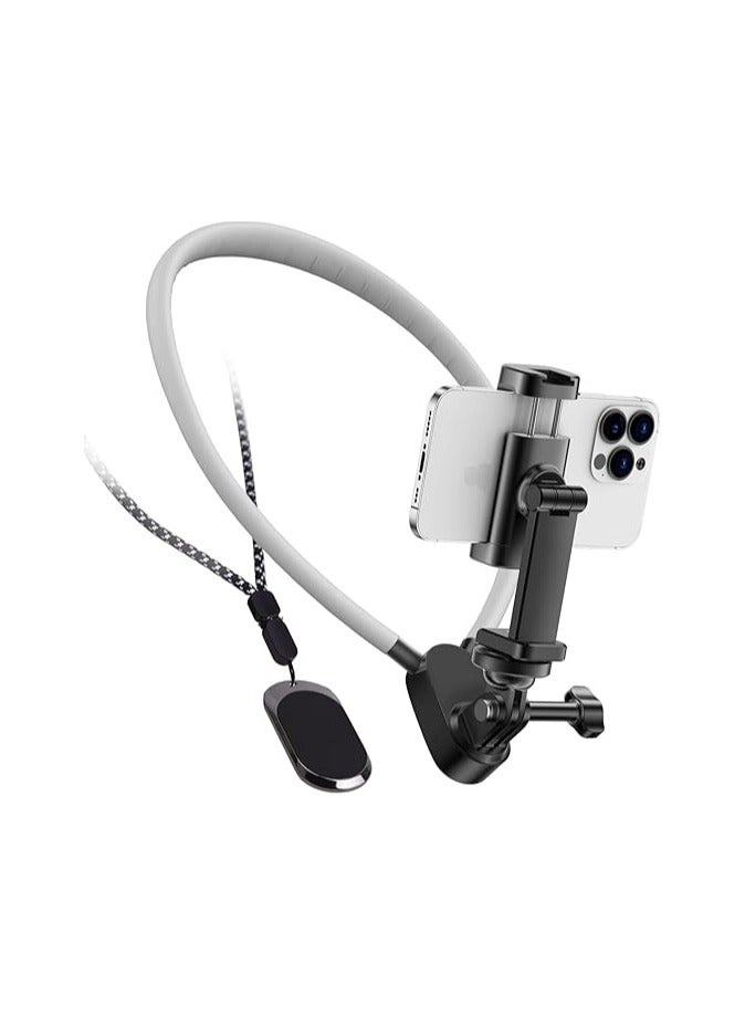 Neck Phone Holder – Hands-Free POV and Vlog Mount with Flexible Phone Clip for Video Recording - Image 1