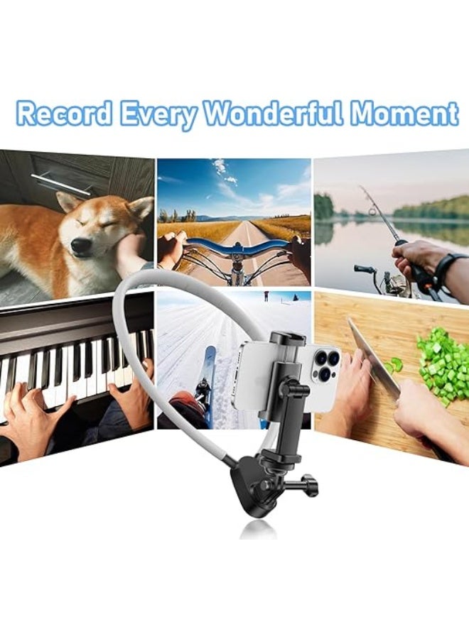Neck Phone Holder – Hands-Free POV and Vlog Mount with Flexible Phone Clip for Video Recording - Image 3