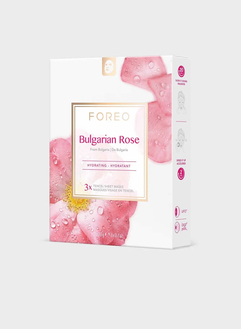 FOREO Bulgarian Rose Sheet Mask X3