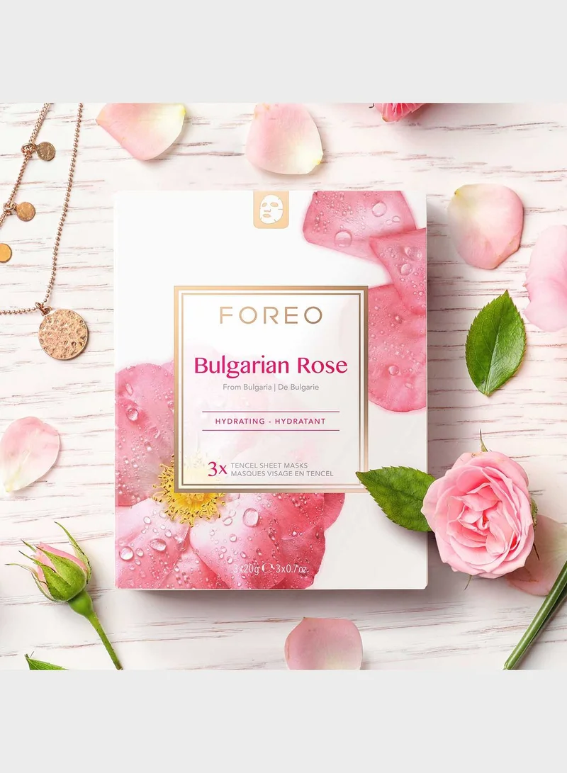 FOREO Bulgarian Rose Sheet Mask X3