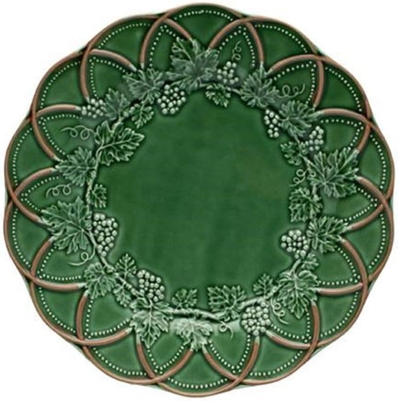 Bordallo Pinheiro Hunting Dinner Plate 11 Green