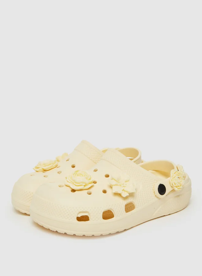 ستايلي Yellow Floral Comfort Slides