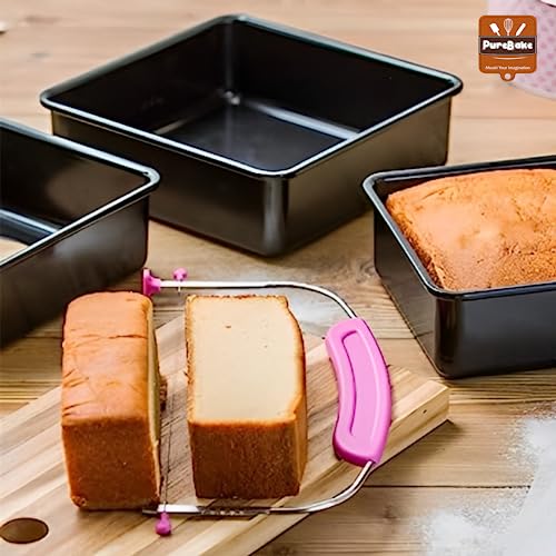 PureBake Premium SGS Certified Bread Loaf Tin/Pan/Mould Rectangular Cake Mould for Baking Non Sticky Tin Teflon Coating, Black - Image 5
