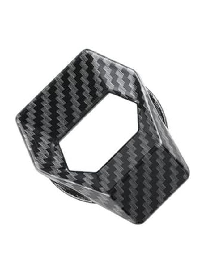 Aluminum Alloy Car Engine Start Stop Button Cover Carbon Fiber Protective Ring - Image 1