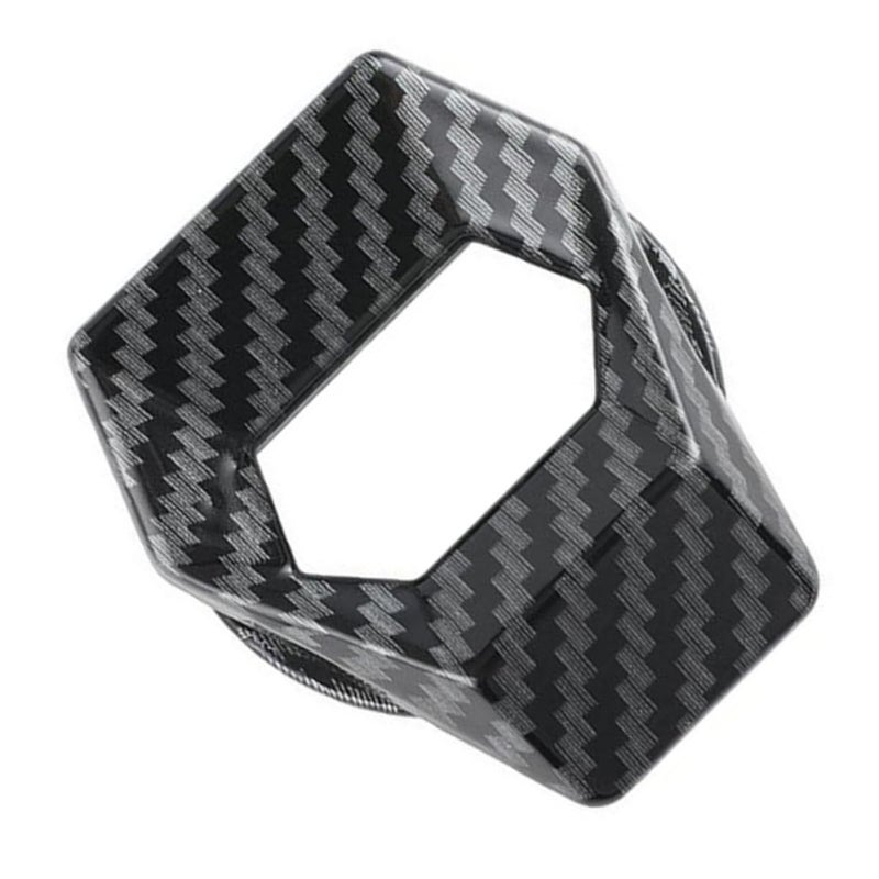 Aluminum Alloy Car Engine Start Stop Button Cover Carbon Fiber Protective Ring - Image 2