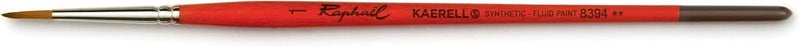 Raphael Kaerell Short Handle Watercolor Brush, Round, 1, Natural - Image 1