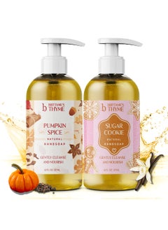 Brittanie's Thyme Brittanies Thyme Fall Natural Olive Oil Liquid Hand Soap  Vitamin E to Replenish Moisture and Nourish Skin Pumpkin SpiceSugar Cookie 