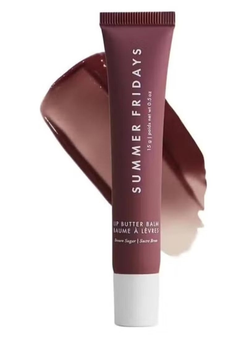 سامر فرايدايز أيام الصيف بلسم الشفاه الطبيعي المزيل للرطوبة، يرطب ويجعل الشفاه أكثر إشراقًا، يحتوي على زبدة الشيا، عناية بالشفاه الجافة (سكر قصب) - Image 1