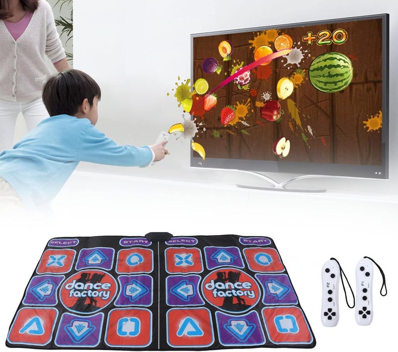 Electronic Dance Mat for TV, Musical Dancing Carpet Dance Pad Double User Dance Floor Mat, Wireless Handle Gamepad, Dancing Mat with Games, Music, Fitness, Gift for Boys Girls - Image 5