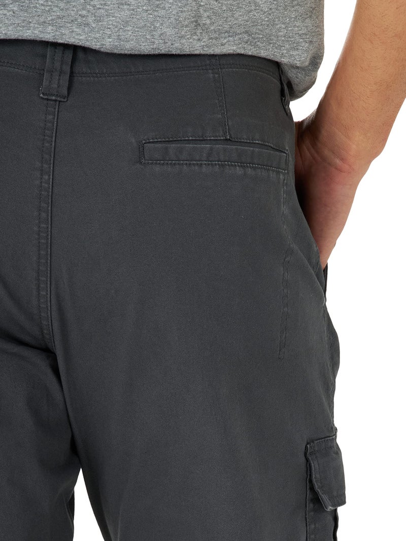 Wrangler Authentics بنطال كارجو مريح من رانجلر، قماش أنثراسايت، 46W x 32L - Image 3