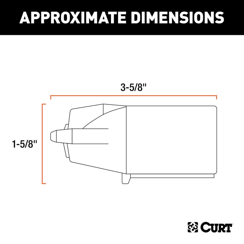 CURT 7-Way RV Blade Connector Plug, Supplies Power to Tail Lights, Turn Signals, and More - Splices into Trailer Wiring, Has Concealed Terminals, Interchangeable with other 7-Way RV Connectors - 58141 - Image 2