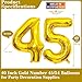 Lovoir Gold 45 Number Balloons 40 Inch Giant Number 45 Balloons Foil Mylar Helium Gold Number Balloons for 45th Birthday Party Supplies Anniversary Event Celebration Decorations - Image 4