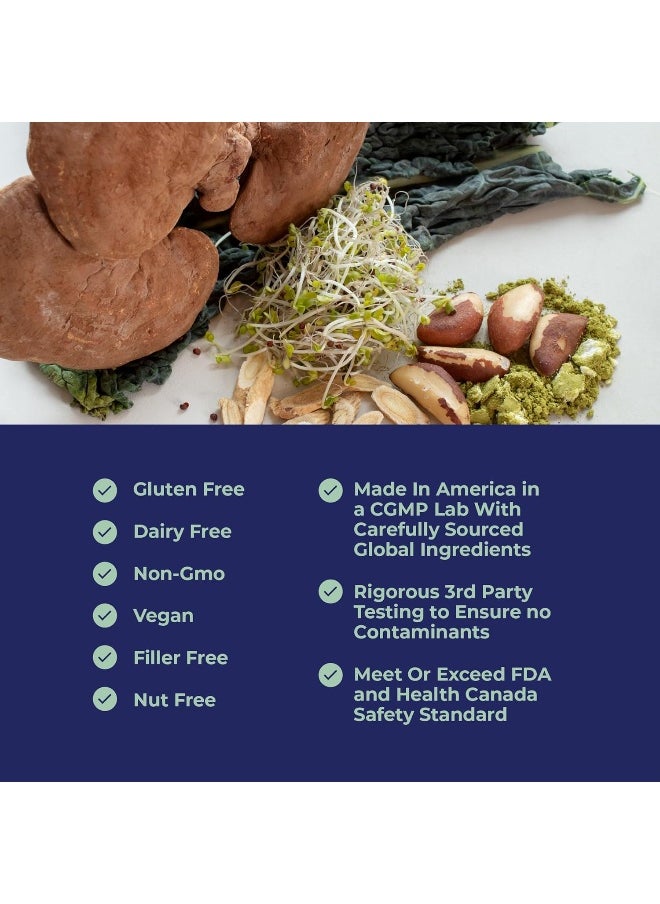 Papillex Papillex Simplix | Natural Supplement to Strengthen The Immune System | Respond to Outbreaks | Source of Highly Researched Mushroom & Seaweed Polysaccharides 60 Veggie Capsules (1 Pack)  - Image 5