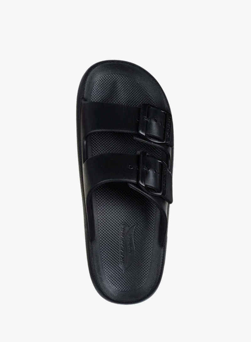 SKECHERS Men Buckle Accent Slides