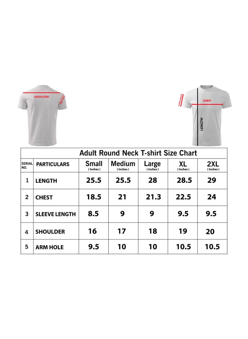 PRINTSHOP4ME Cycling Design Printed Adult Unisex Cotton T-Shirt - Fun and Colorful Bicycle T-Shirt with Round Neck Short Sleeve - Perfect for Cyclists - Image 5