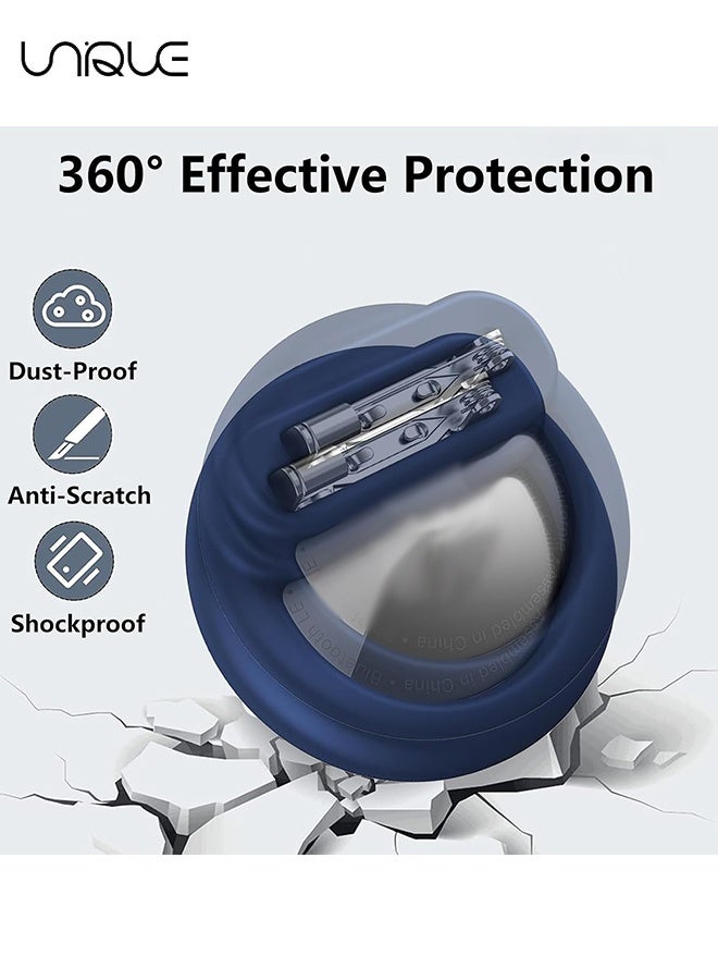 يونيك AirTag Brooch للأطفال - مقاوم للماء لطيف الكرتون حامل بطاقة الهواء للأطفال ، حامل سيليكون Airtag مع دبابيس بروش أمان ، للأطفال وحقائب الظهر والملابس (سمك القرش) - Image 3